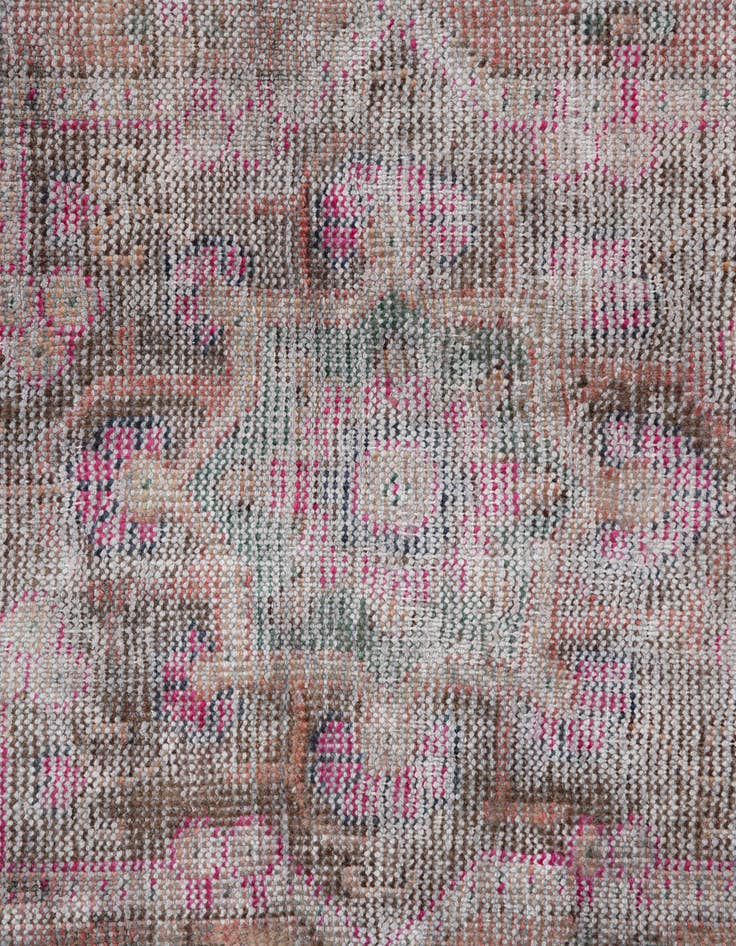 Detail image of  3' x 7'  Hand Knotted Ultra Vintage Persian Wool Runner Rug