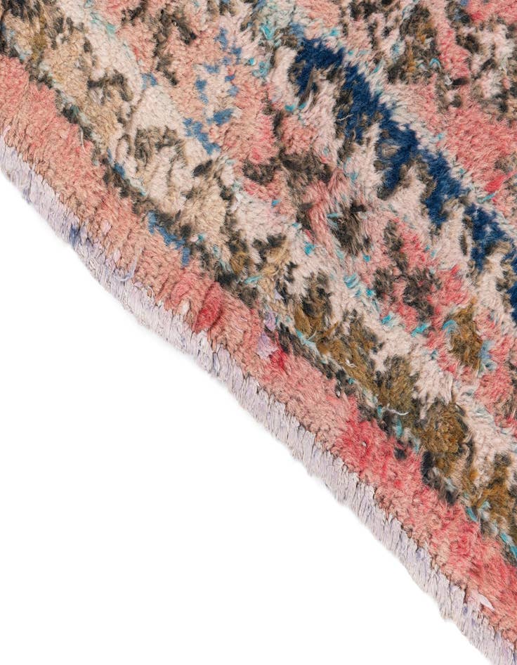 Detail image of  4' 6 x 10' 1  Hand Knotted Ultra Vintage Persian Wool Runner Rug