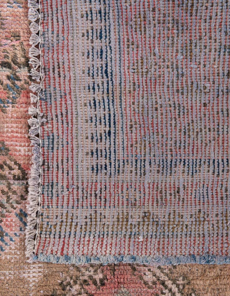 Detail image of  4' 6 x 10' 1  Hand Knotted Ultra Vintage Persian Wool Runner Rug