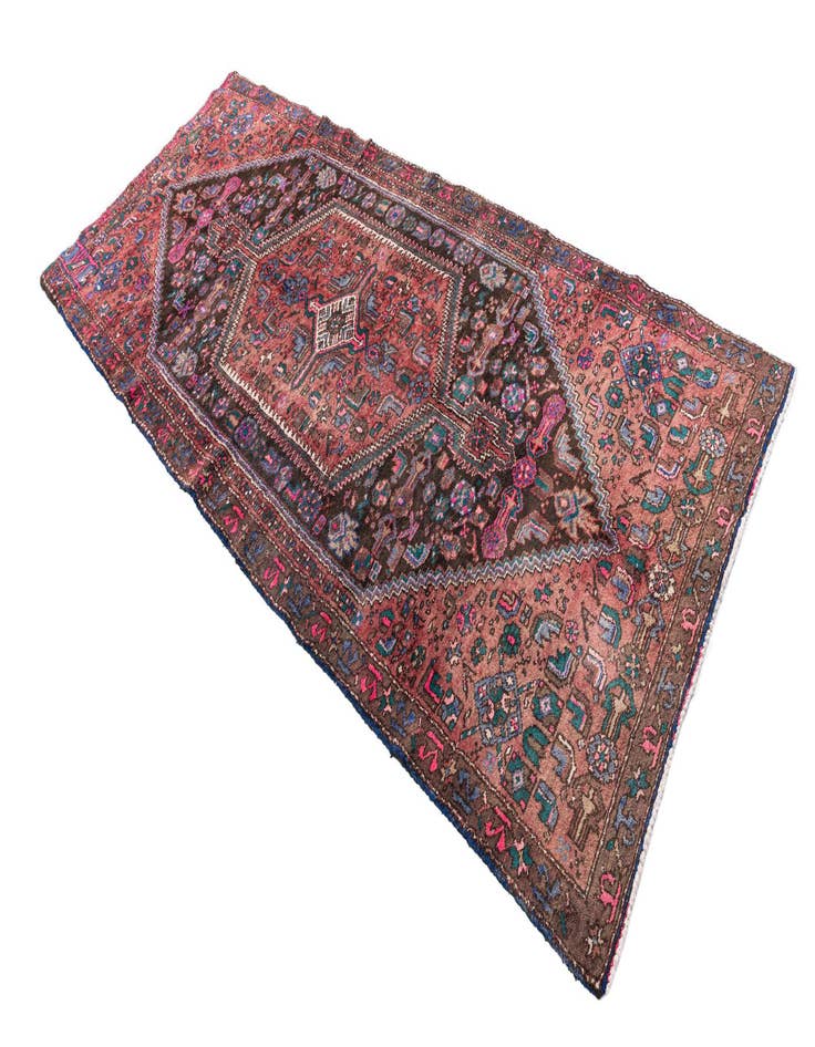 Detail image of  4' 1 x 9' 3  Hand Knotted Ultra Vintage Persian Wool Runner Rug