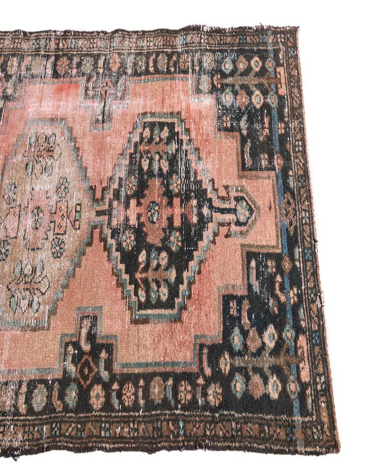 Detail image of  2' 9 x 8' 10  Hand Knotted Ultra Vintage Persian Wool Runner Rug