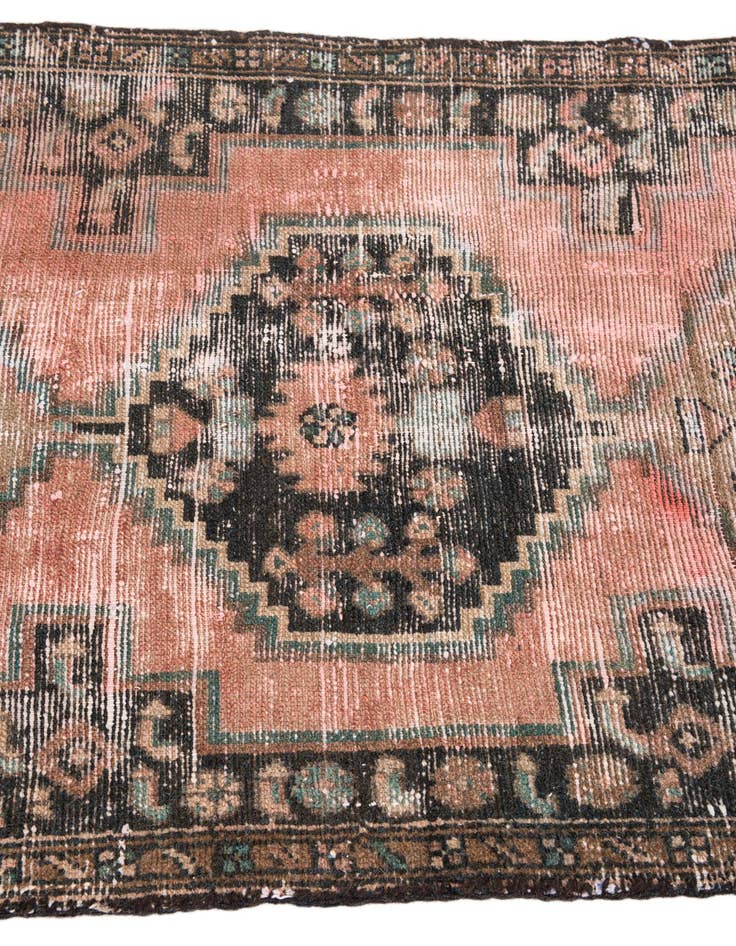 Detail image of  2' 9 x 8' 10  Hand Knotted Ultra Vintage Persian Wool Runner Rug