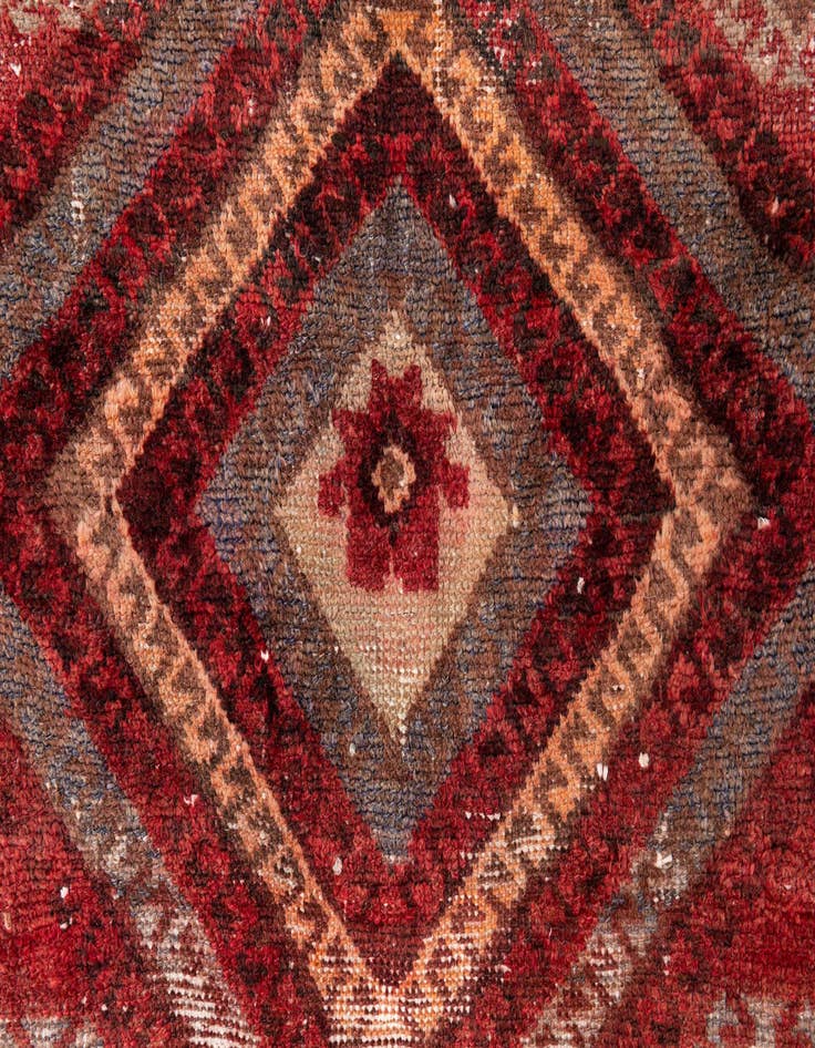 Detail image of  3' 3 x 6' 9  Hand Knotted Ultra Vintage Persian Wool Runner Rug