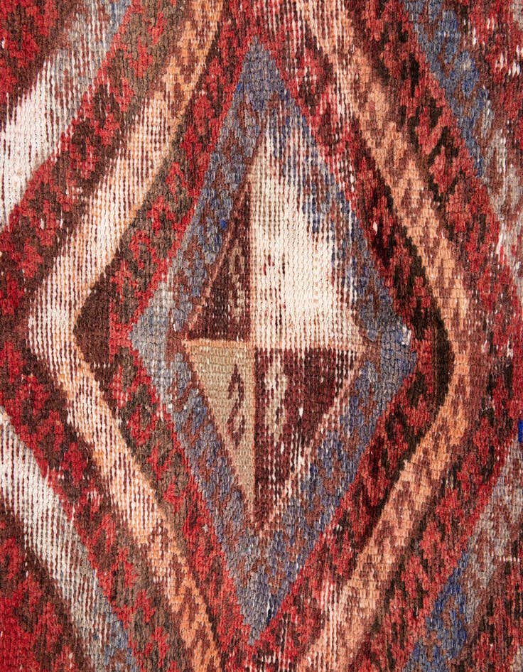 Detail image of  3' 3 x 6' 9  Hand Knotted Ultra Vintage Persian Wool Runner Rug
