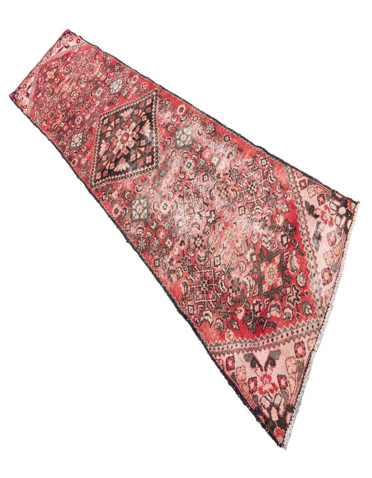 Detail image of  2' 4 x 9'  Hand Knotted Ultra Vintage Persian Wool Runner Rug