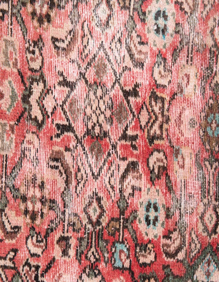 Detail image of  2' 4 x 9'  Hand Knotted Ultra Vintage Persian Wool Runner Rug