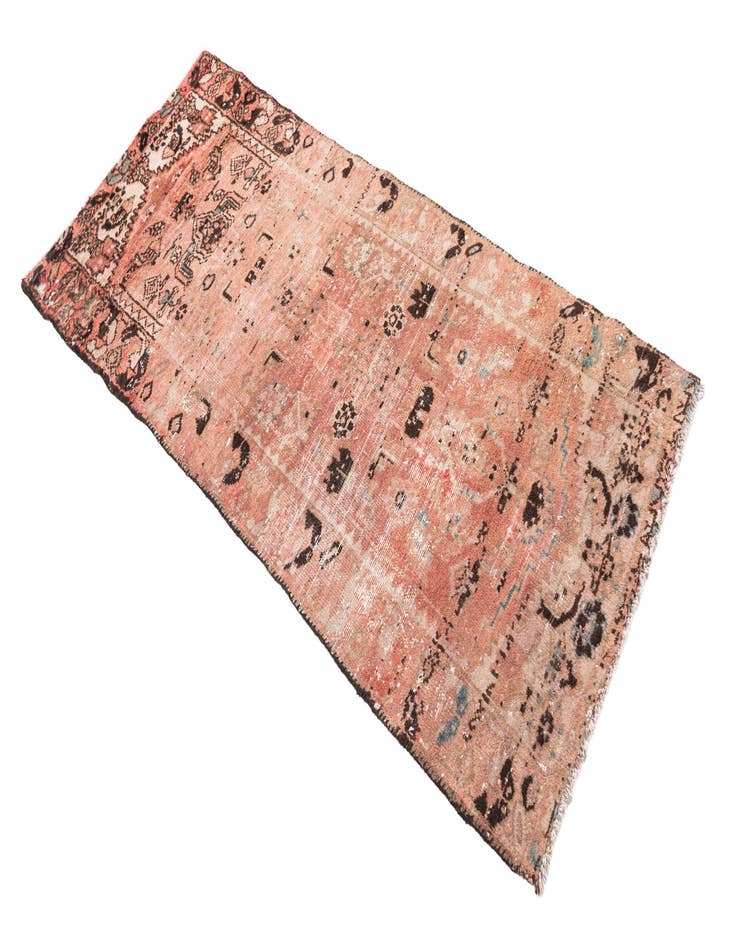 Detail image of  2' 8 x 6' 1  Hand Knotted Ultra Vintage Persian Wool Runner Rug