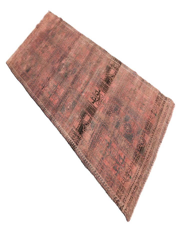 Detail image of  2' 8 x 6' 4  Hand Knotted Ultra Vintage Persian Wool Runner Rug