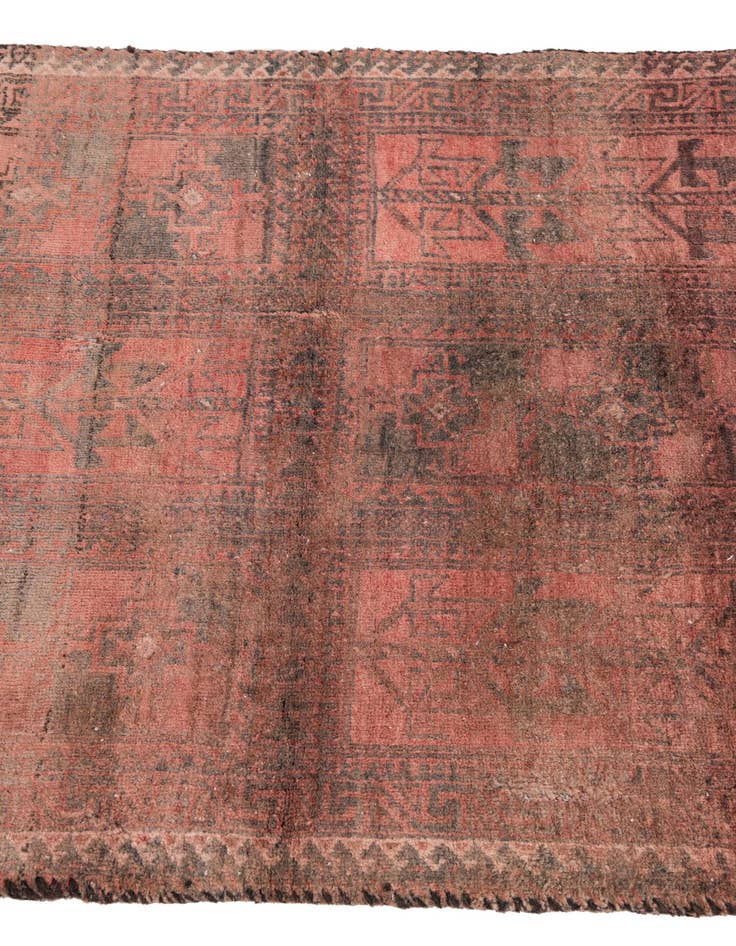 Detail image of  2' 8 x 6' 4  Hand Knotted Ultra Vintage Persian Wool Runner Rug