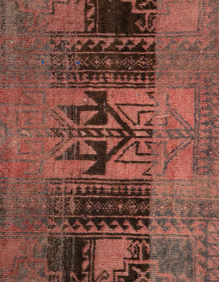 Detail image of  2' 8 x 6' 4  Hand Knotted Ultra Vintage Persian Wool Runner Rug