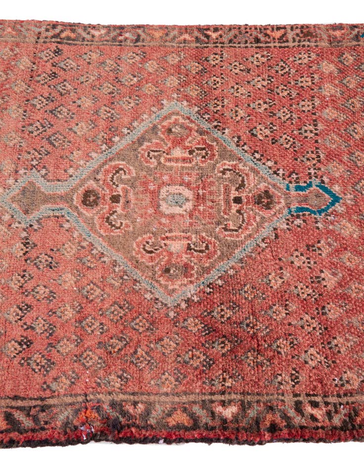 Detail image of  2' 7 x 4' 5  Hand Knotted Ultra Vintage Persian Wool Runner Rug