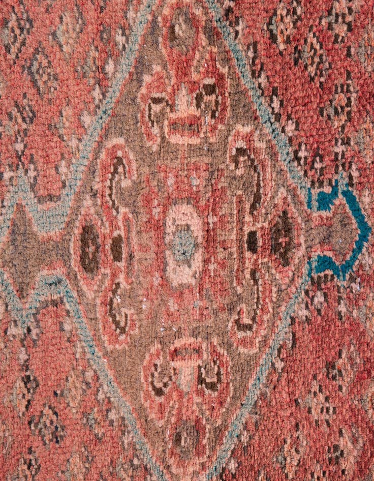 Detail image of  2' 7 x 4' 5  Hand Knotted Ultra Vintage Persian Wool Runner Rug
