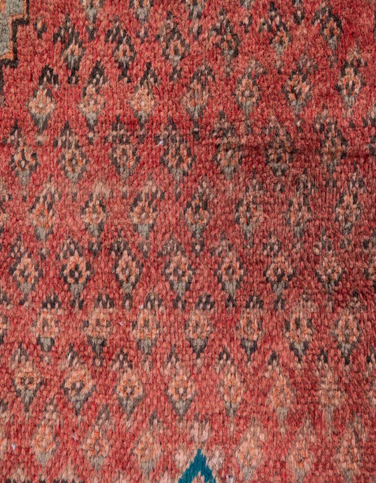 Detail image of  2' 7 x 4' 5  Hand Knotted Ultra Vintage Persian Wool Runner Rug