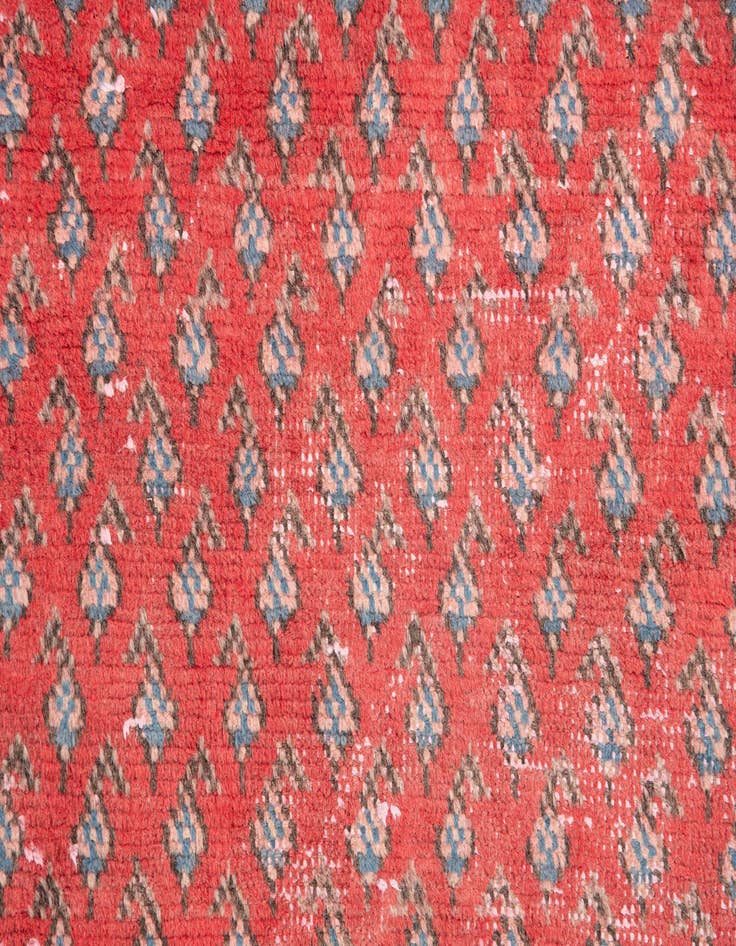 Detail image of  3' 5 x 9' 9  Hand Knotted Ultra Vintage Persian Wool Runner Rug