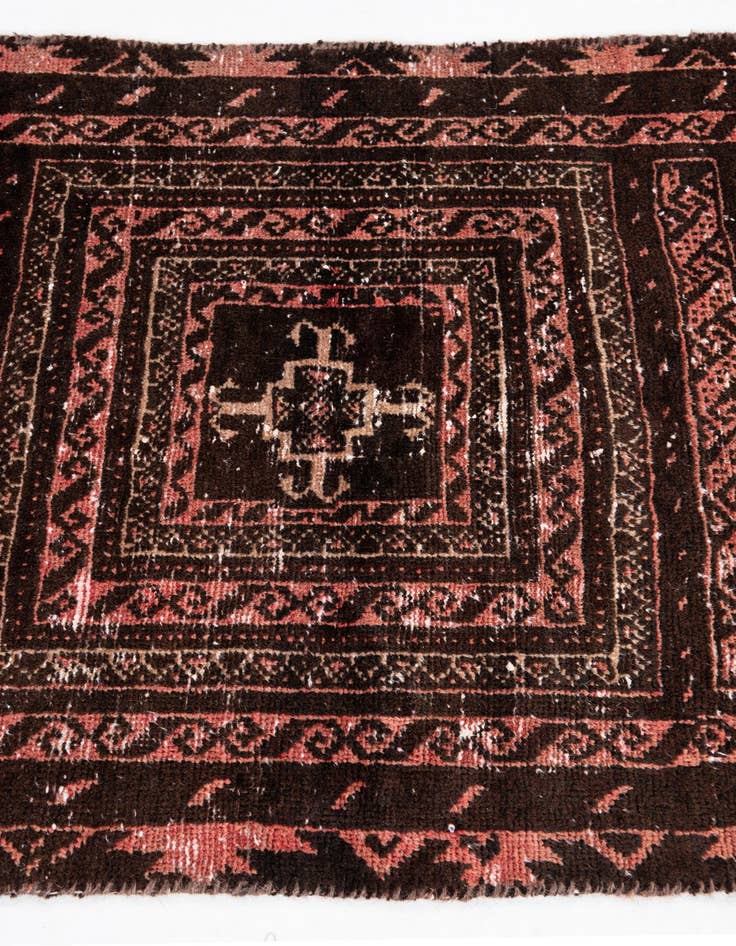 Detail image of  2' 6 x 6' 8  Hand Knotted Ultra Vintage Persian Wool Runner Rug