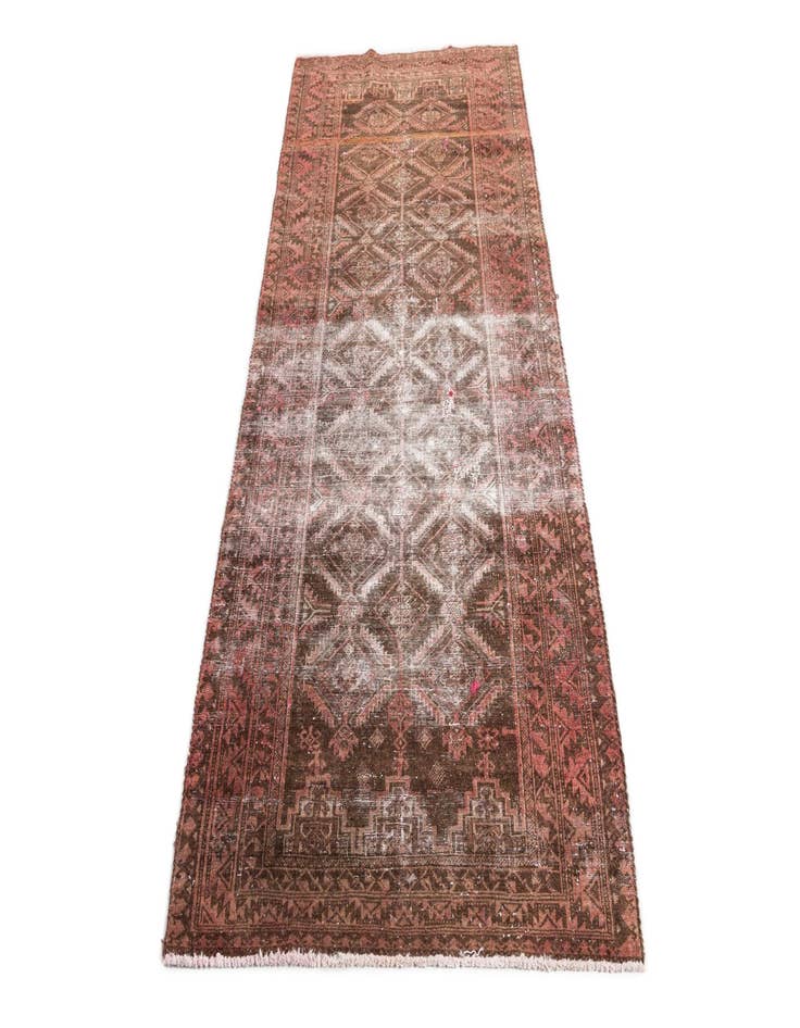 Detail image of  3' 4 x 6' 10  Hand Knotted Ultra Vintage Persian Wool Runner Rug