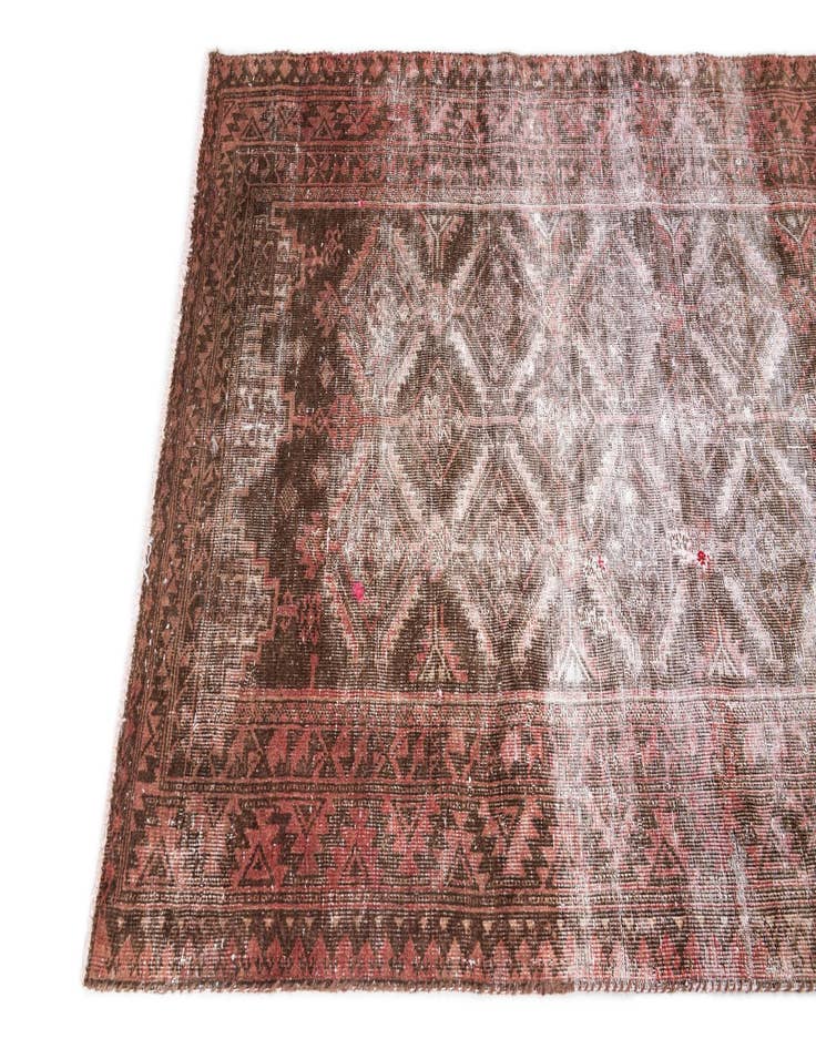 Detail image of  3' 4 x 6' 10  Hand Knotted Ultra Vintage Persian Wool Runner Rug