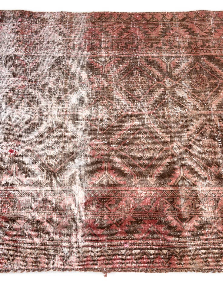 Detail image of  3' 4 x 6' 10  Hand Knotted Ultra Vintage Persian Wool Runner Rug