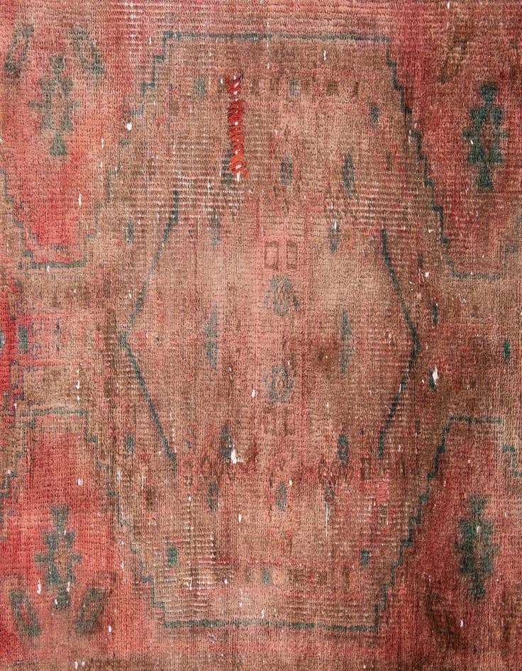 Detail image of  3' 2 x 9' 2  Hand Knotted Ultra Vintage Persian Wool Runner Rug