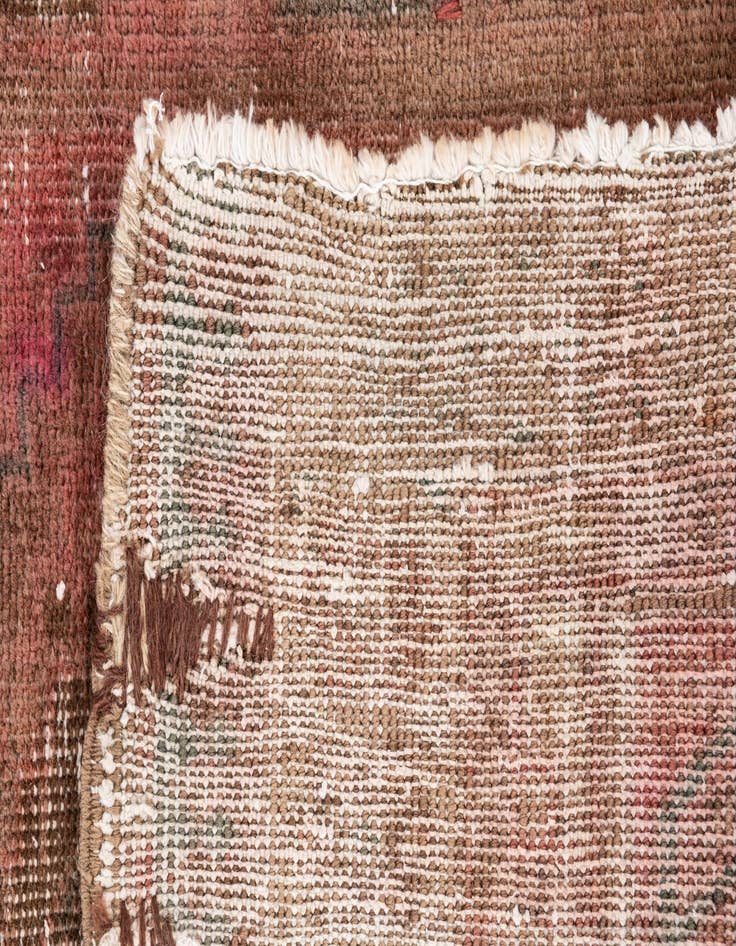 Detail image of  3' 2 x 9' 2  Hand Knotted Ultra Vintage Persian Wool Runner Rug