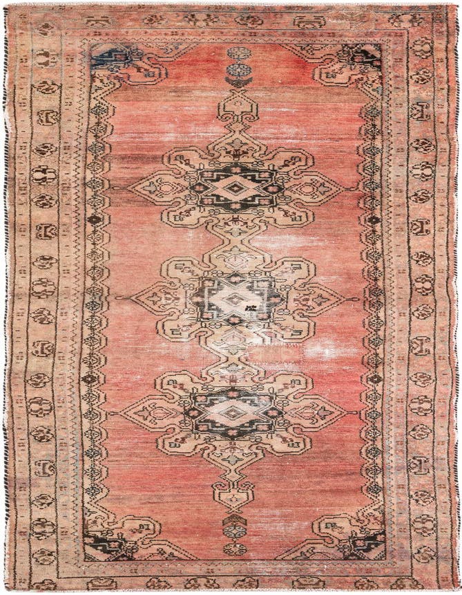  3' 4 x 10'  Hand Knotted Ultra Vintage Persian W...