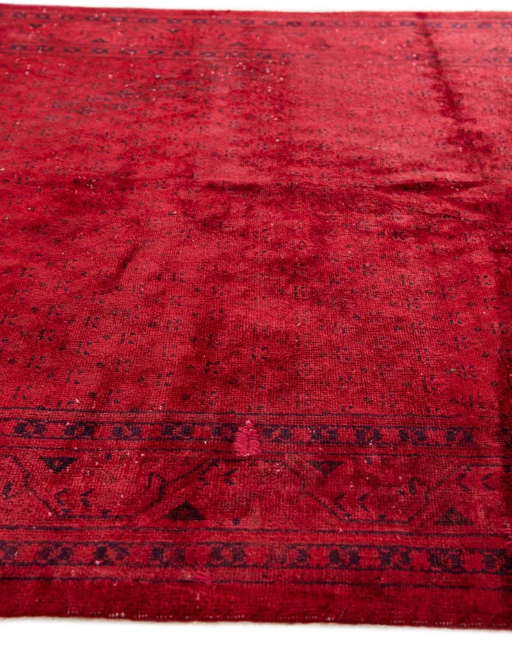 Detail image of  3' 9 x 9' 7  Hand Knotted Ultra Vintage Persian Wool Runner Rug