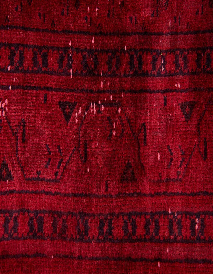 Detail image of  3' 9 x 9' 7  Hand Knotted Ultra Vintage Persian Wool Runner Rug