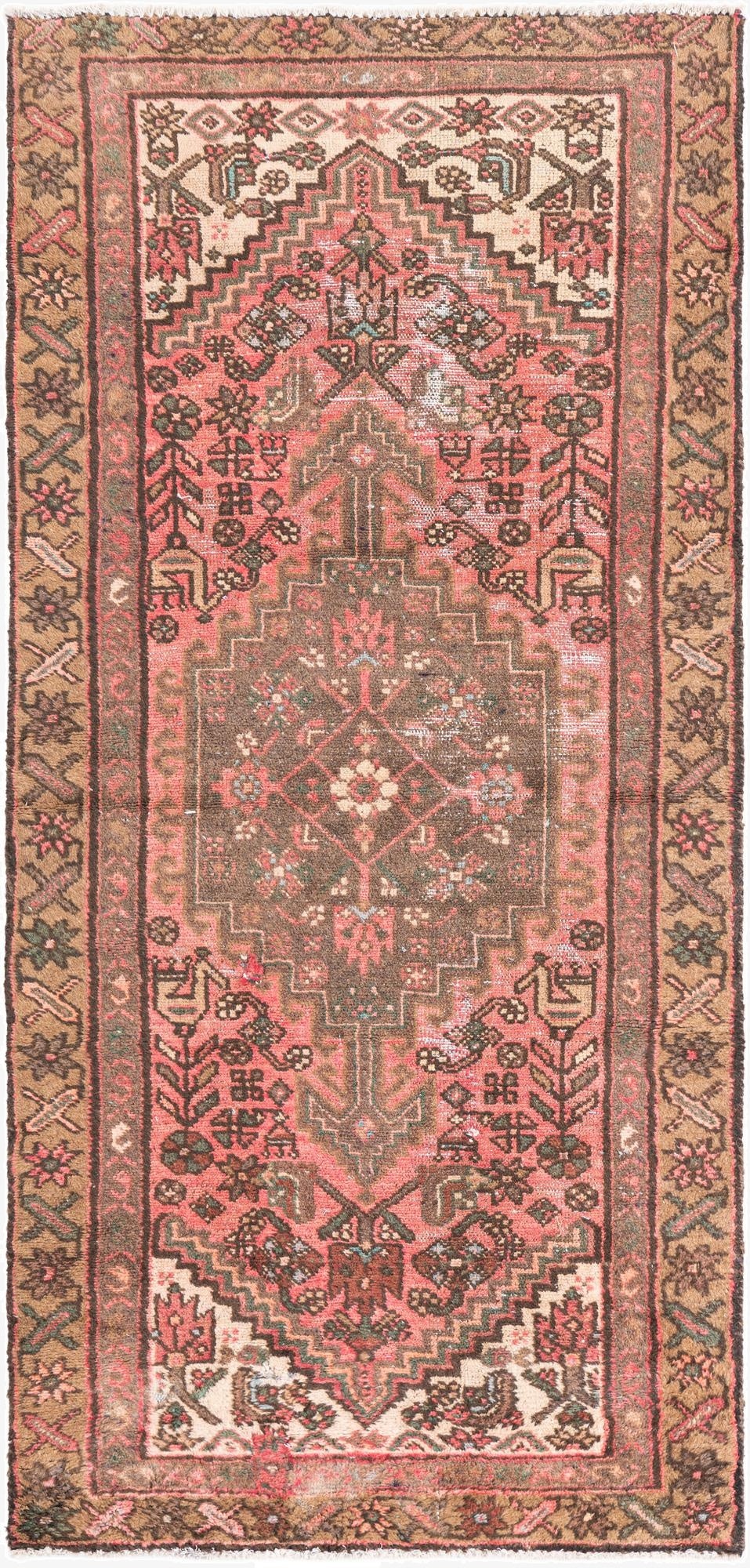  3' x 6' 2  Hand Knotted Ultra Vintage Persian Wool Runner Rug