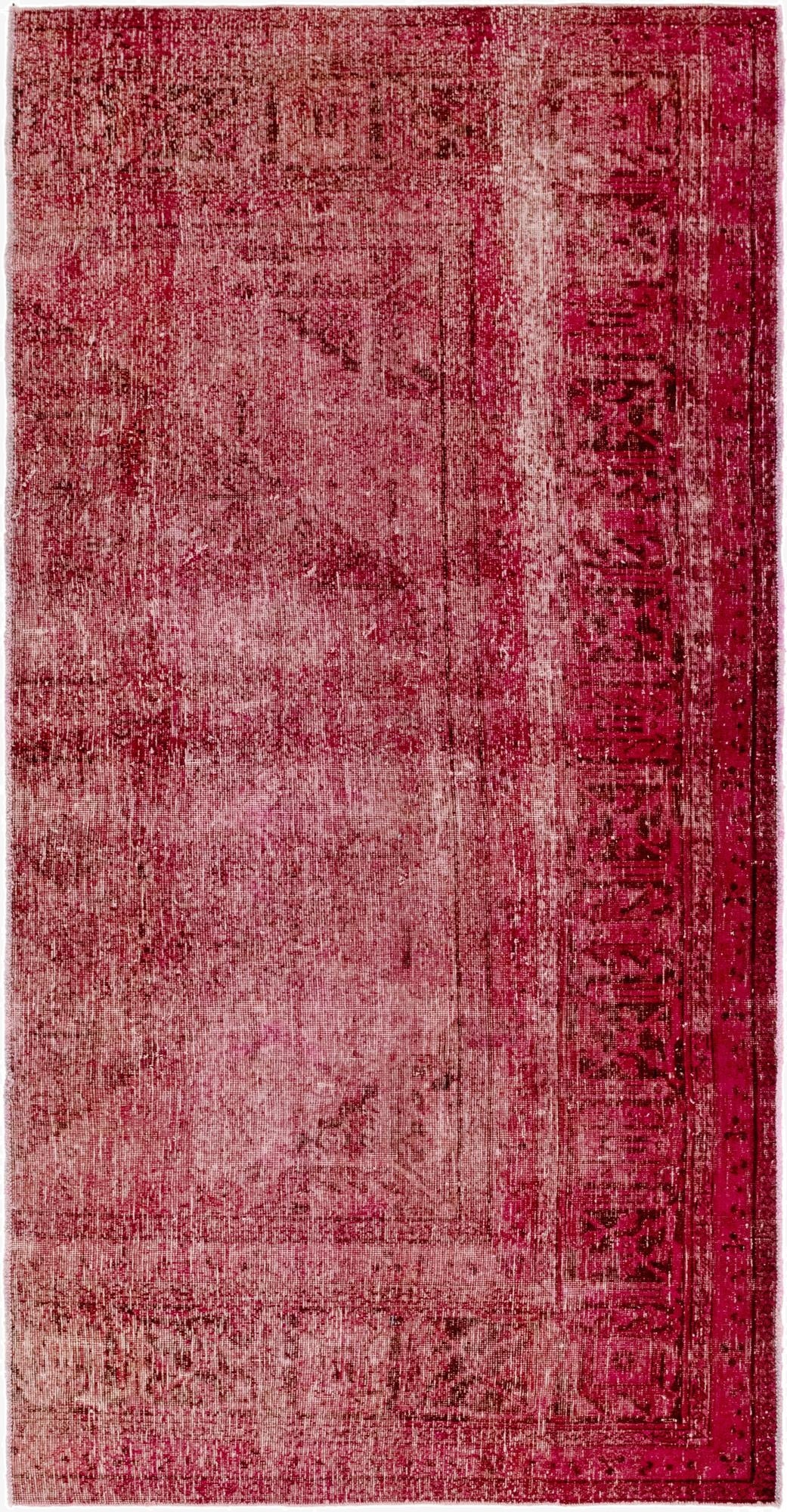  5' 3 x 10' 3  Hand Knotted Ultra Vintage Persian Wool Runner Rug