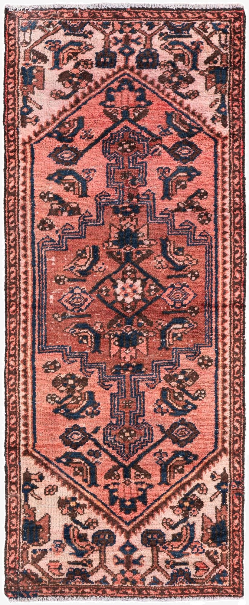  2' 2 x 5' 5  Hand Knotted Ultra Vintage Persian Wool Runner Rug