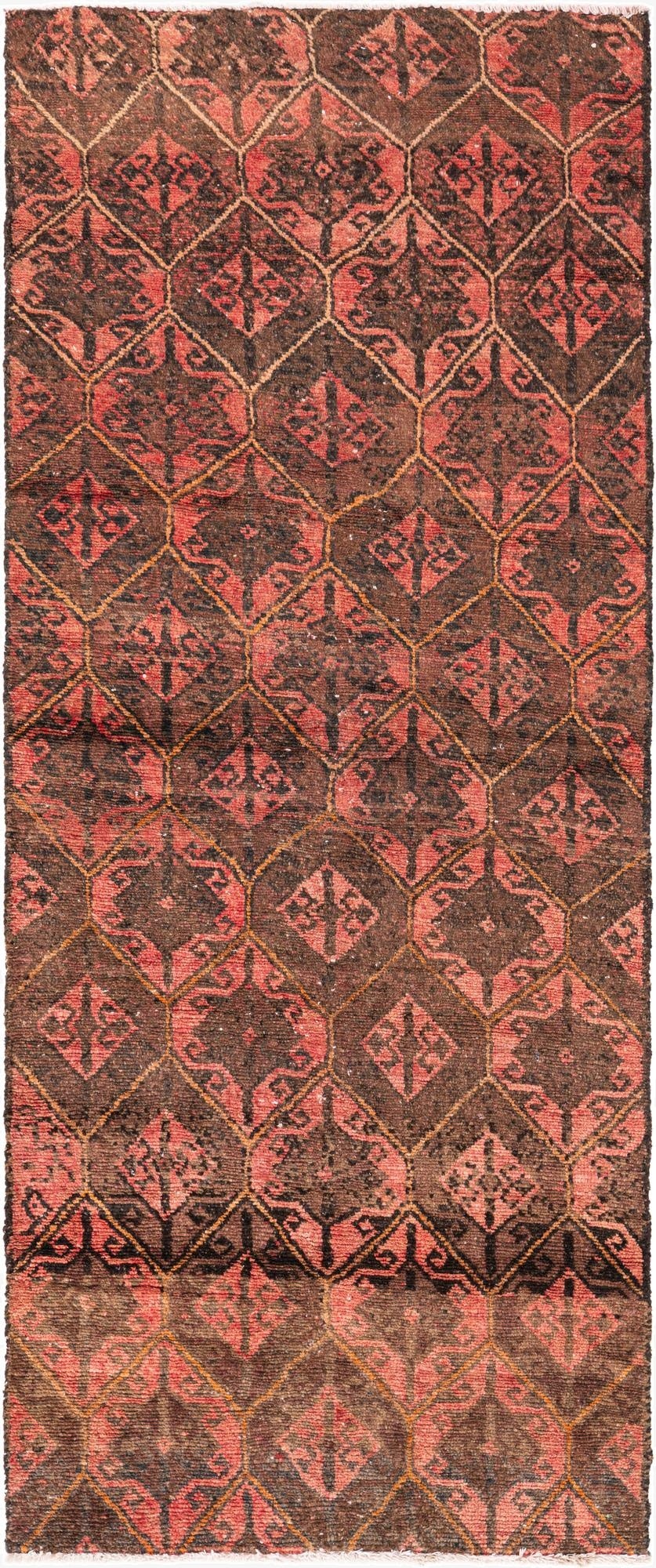  3' x 7'  Hand Knotted Ultra Vintage Persian Wool Runner Rug