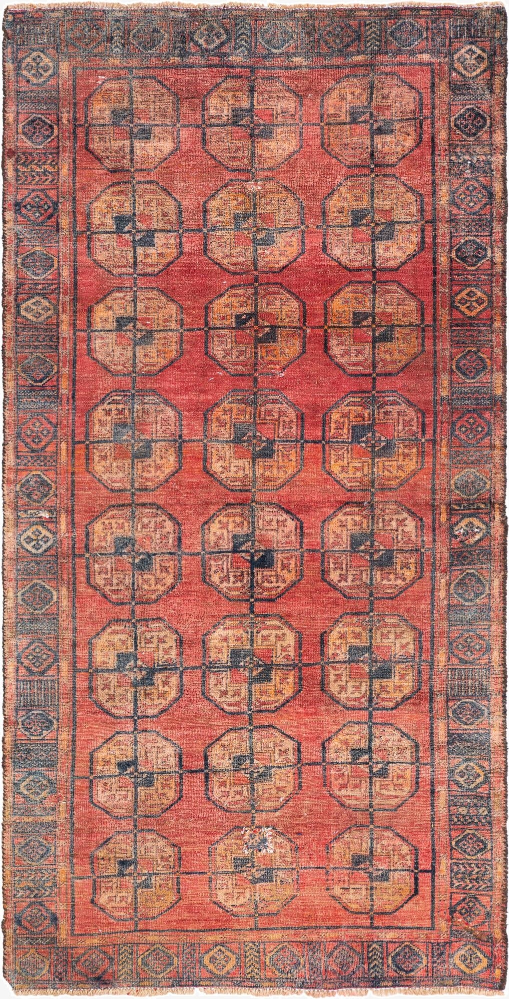  3' 1 x 6' 2  Hand Knotted Ultra Vintage Persian Wool Runner Rug