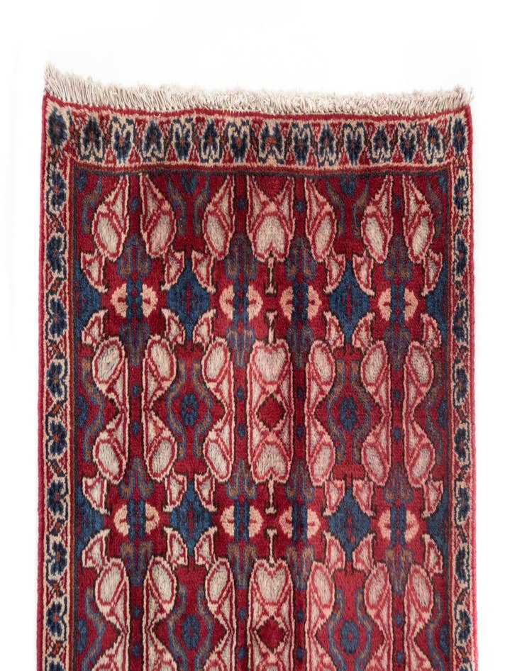 Detail image of  2' 5 x 8' 11  Hand Knotted Veramin Persian Runner Rug