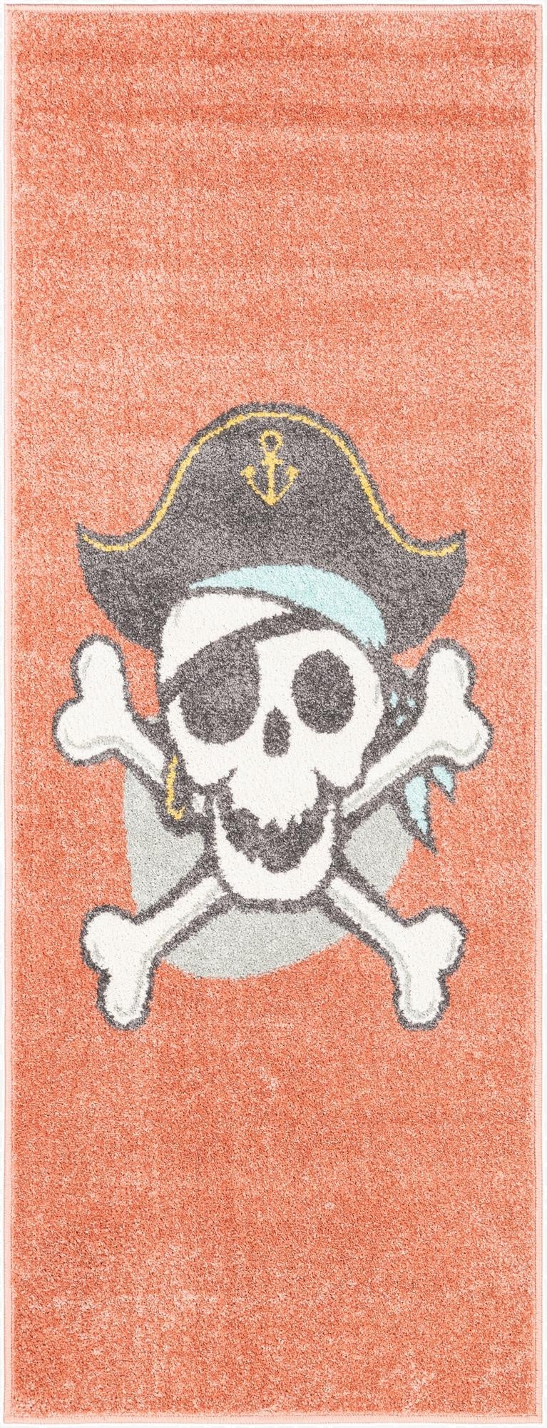  2' 2 x 6' 1 Pirate Whimsy Kids Runner Rug