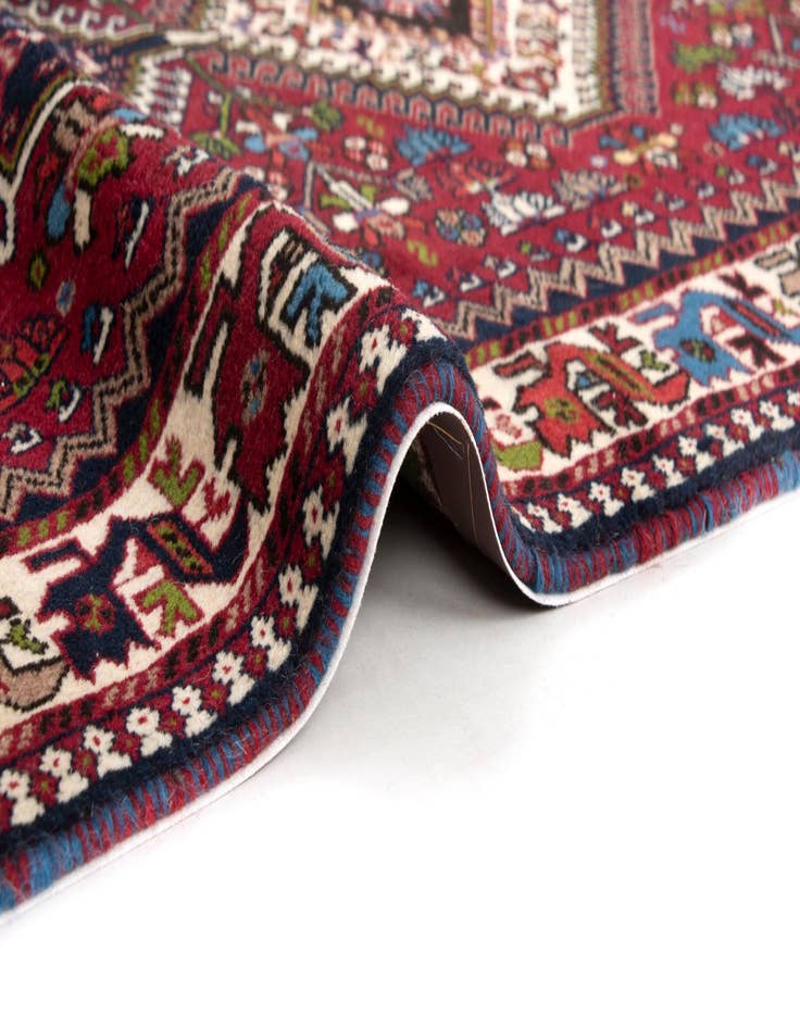 Detail image of 2' 11 x 9' 6 Hand Knotted Yalameh Persian Wool Runner Rug