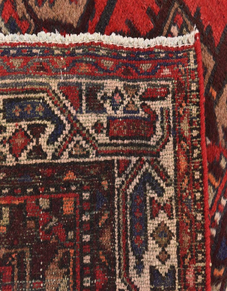 Detail image of  3' 4 x 9' 11  Hand Knotted Zanjan Persian Wool Runner Rug
