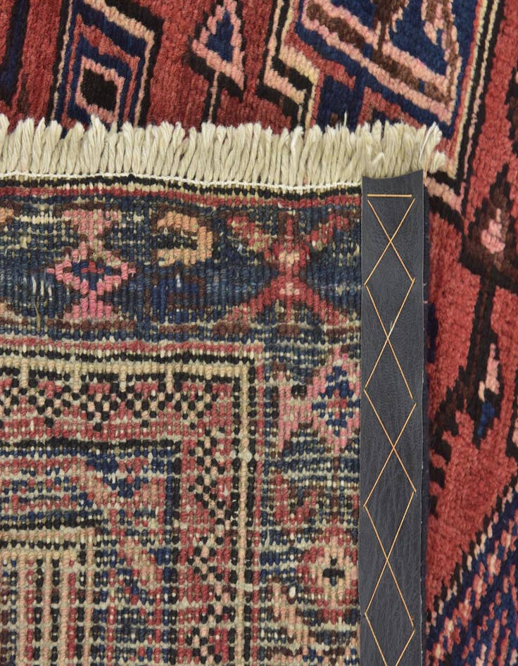 Detail image of 3' 9 x 9' 9 Hand Knotted Zanjan Persian Wool Runner Rug