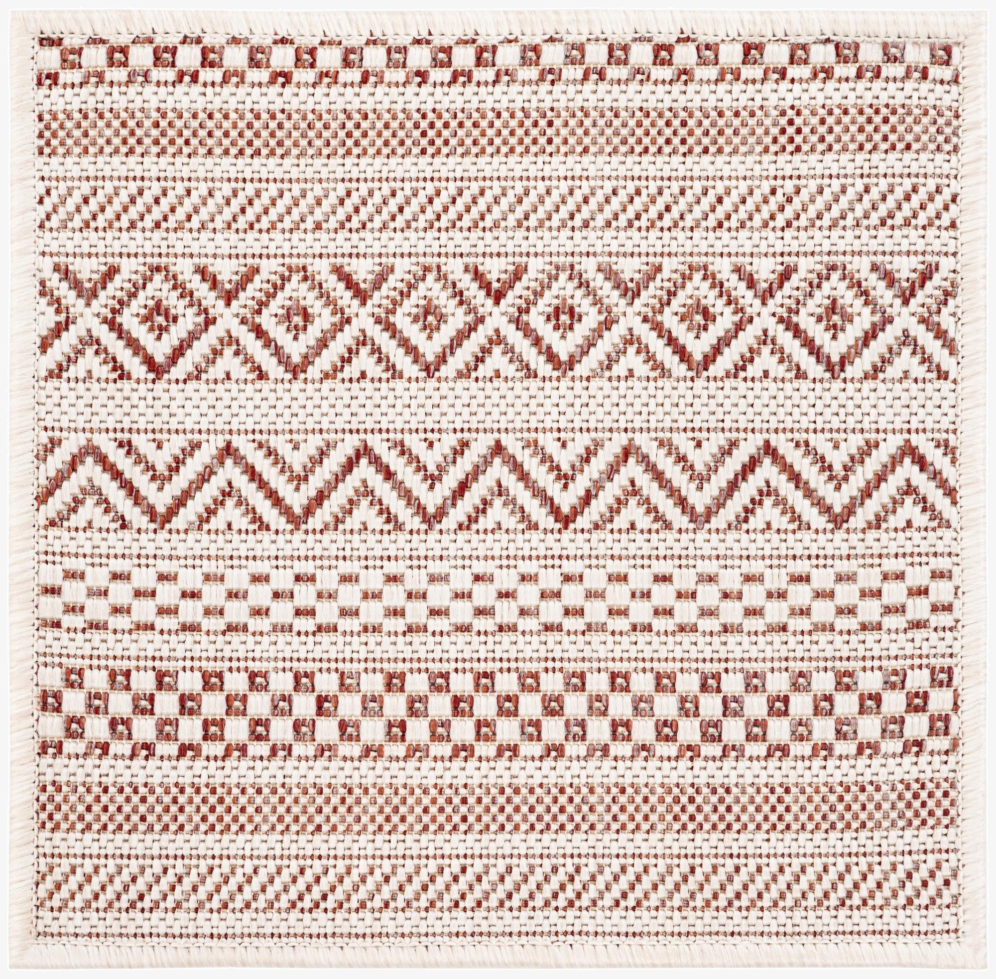  1' 4 x 1' 4  Washable Ribbon Indoor / Outdoor Sample Rug