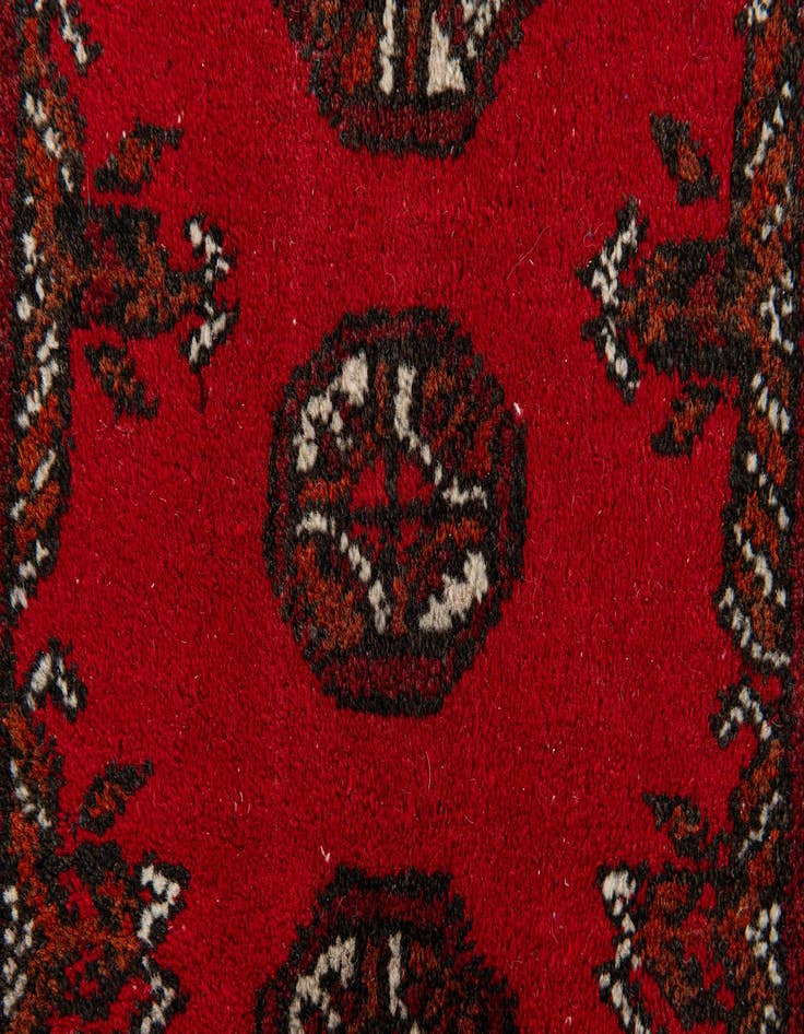 Detail image of  1' 10 x 2' 3  Hand Knotted Afghan Ersari Wool Square Rug