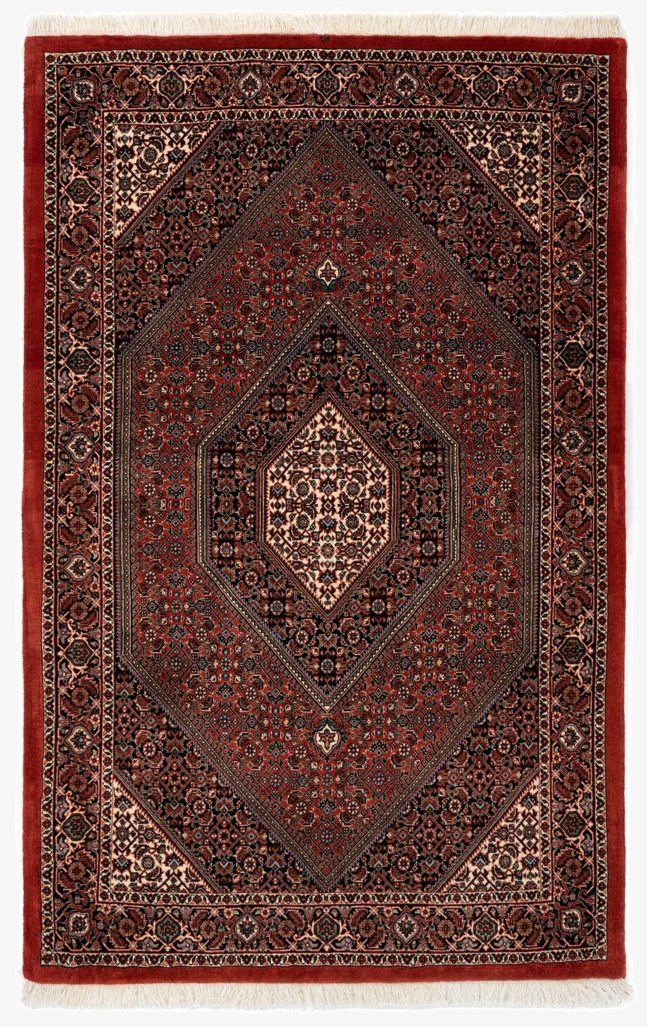  2' 8 x 3' 3  Hand Knotted Afshar Persian Wool Square Rug