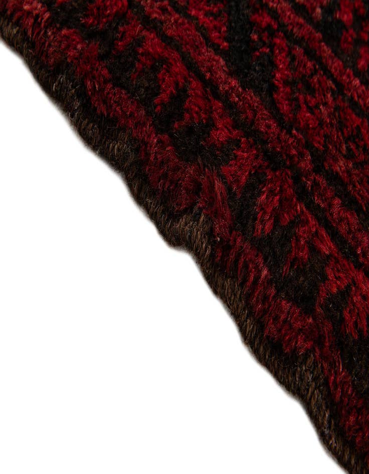 Detail image of  6' 6 x 7'  Hand Knotted Balouch Persian Wool Square Rug