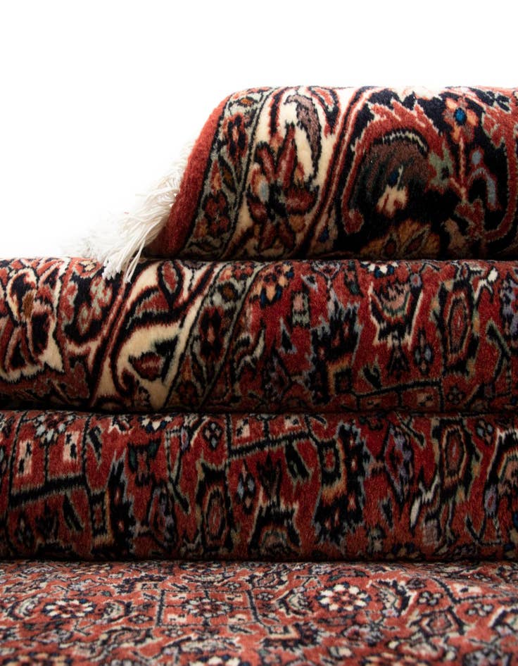 Detail image of  6' 4 x 6' 10 Bidjar With Silk Square Rug