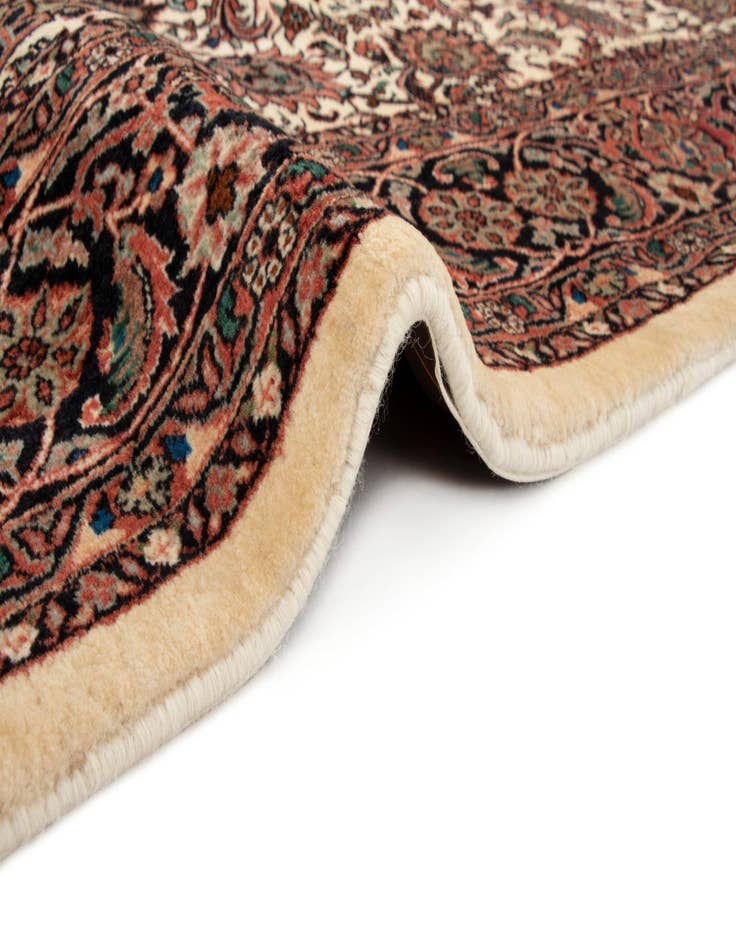 Detail image of  6' 8 x 6' 9 Bidjar With Silk Square Rug