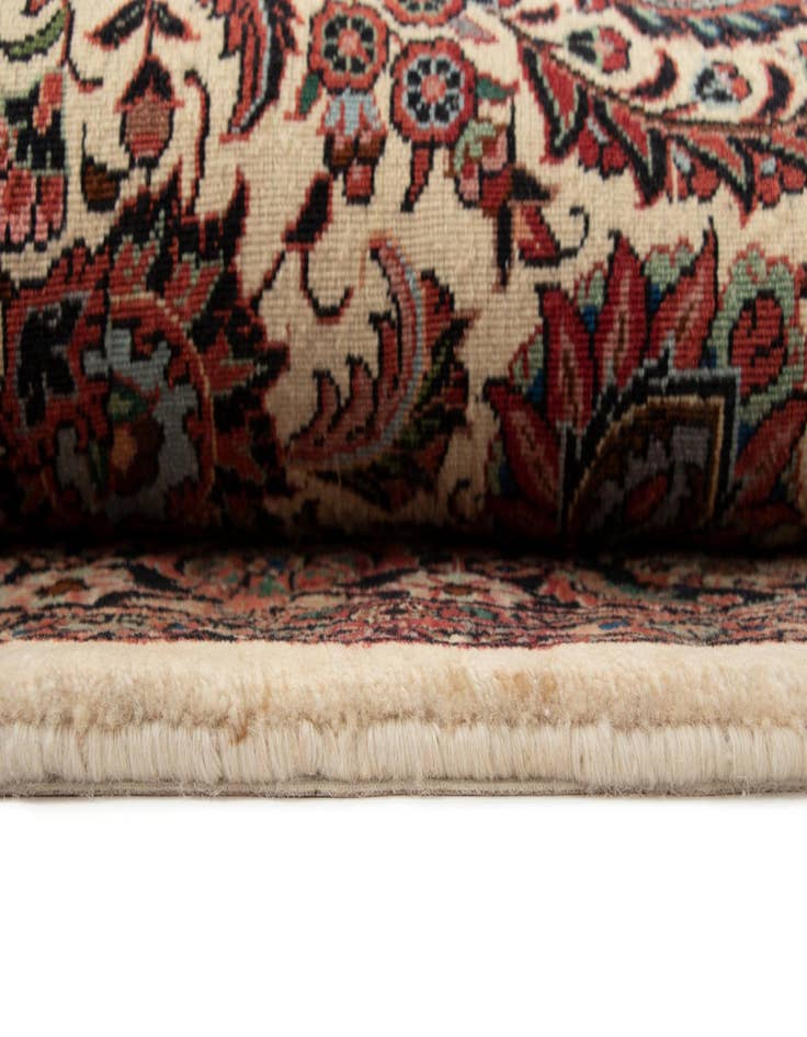 Detail image of  6' 8 x 6' 9 Bidjar With Silk Square Rug