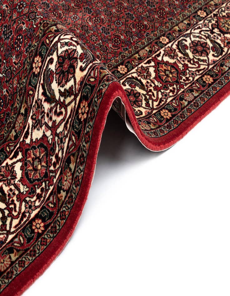 Detail image of  6' 9 x 6' 10 Bidjar With Silk Square Rug