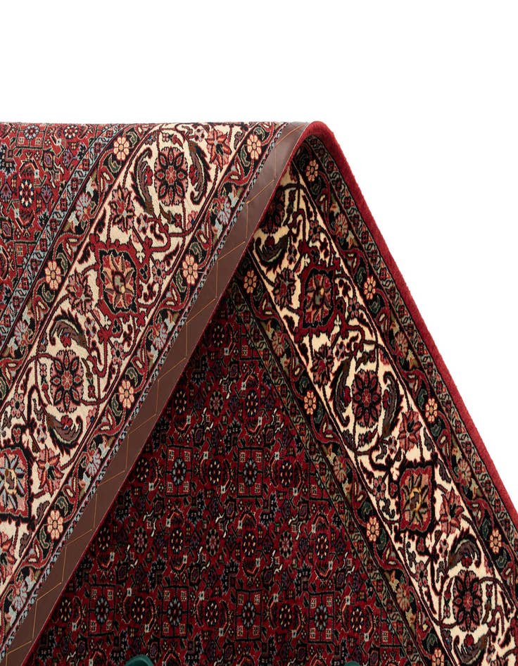 Detail image of  6' 9 x 6' 10 Bidjar With Silk Square Rug