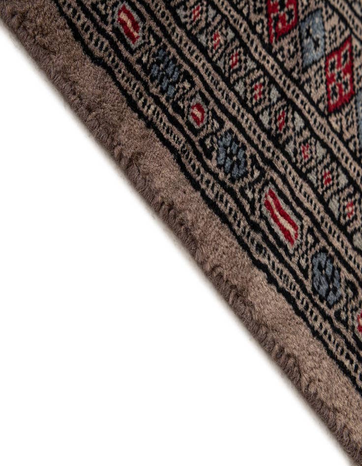 Detail image of  5' 7 x 6' 3  Hand Knotted Bokhara Oriental Wool Square Rug