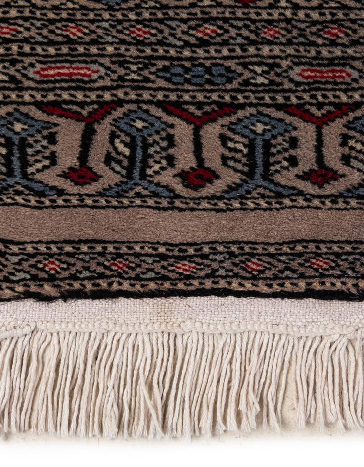 Detail image of  5' 7 x 6' 3  Hand Knotted Bokhara Oriental Wool Square Rug