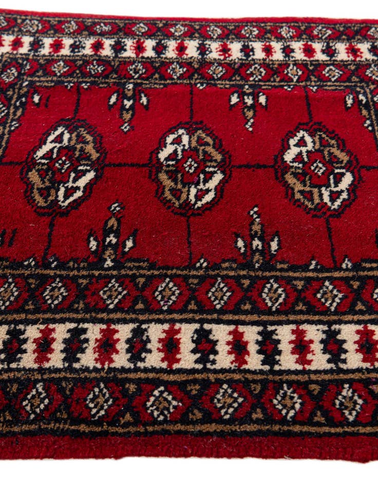 Detail image of  1' 7 x 2' 1  Hand Knotted Bokhara Wool Square Rug