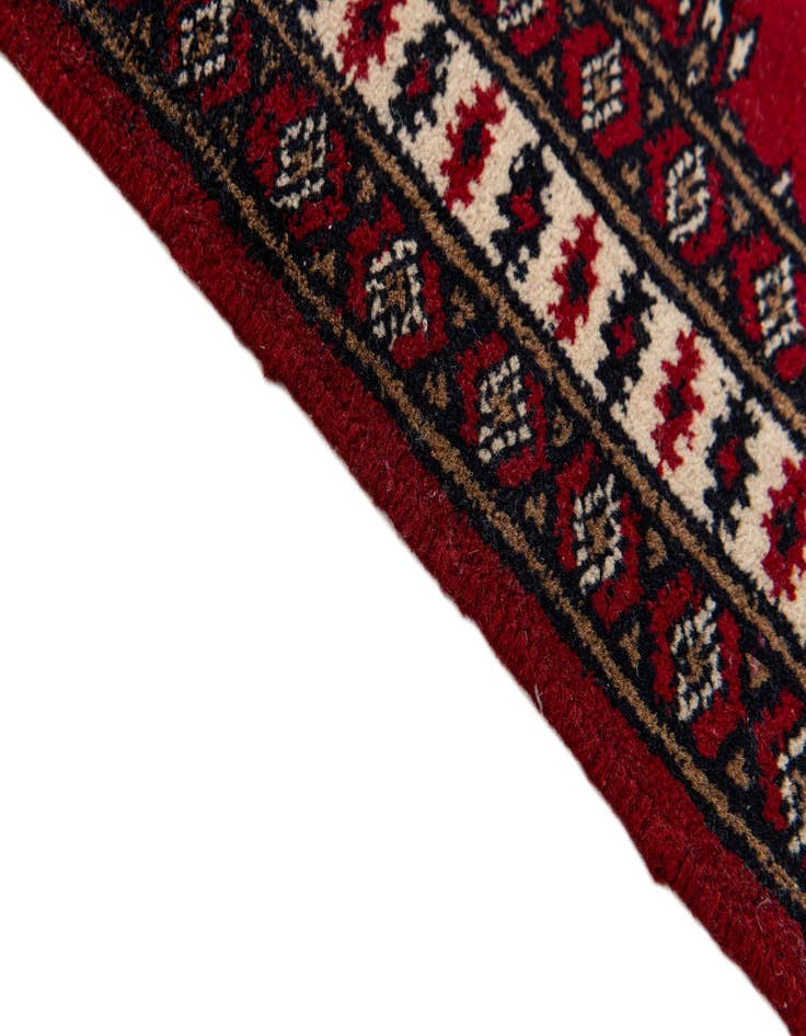 Detail image of  1' 7 x 2' 1  Hand Knotted Bokhara Wool Square Rug